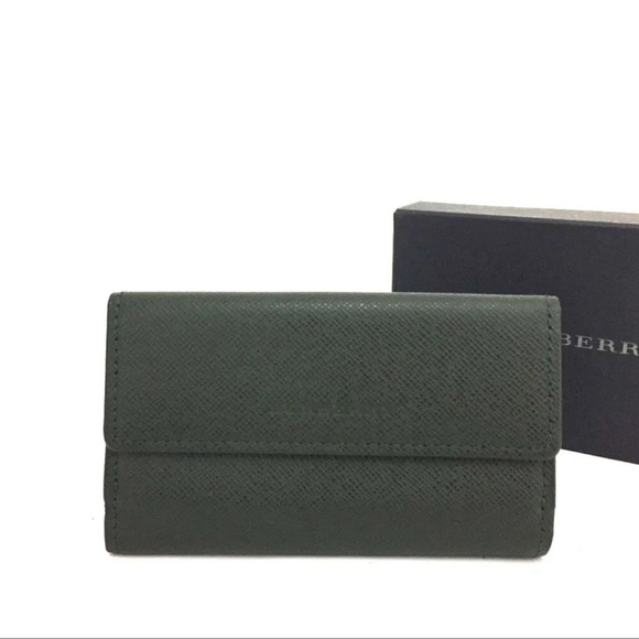 BURBERRY Logo Leather Coin Purse Key Case/1J4877 - Picture 1 of 7